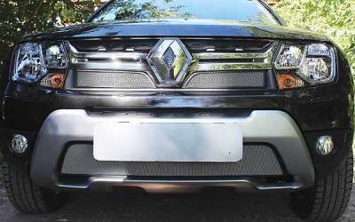 Защита радиатора Renault Duster 2015- chrome низ