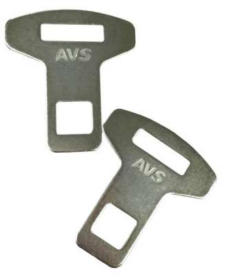 Заглушки ремня безопасности AVS BS-002  - 2 шт, сталь